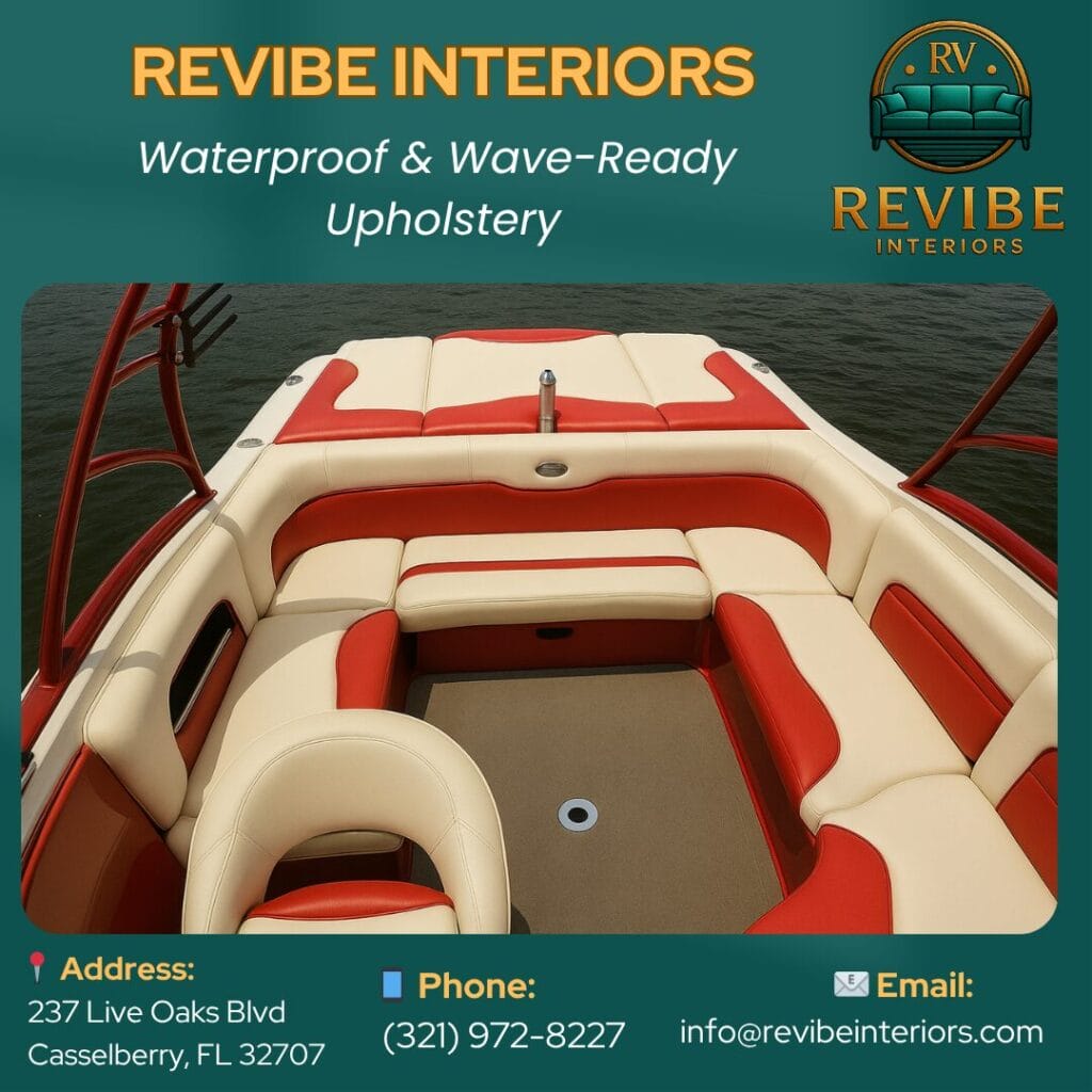 boat seat upholstery winter garden revibe
