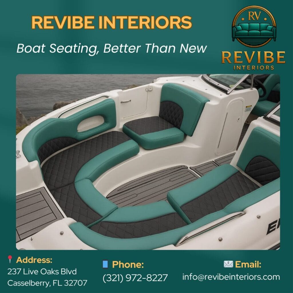 luxury boat seat upholstery winter garden revibe
